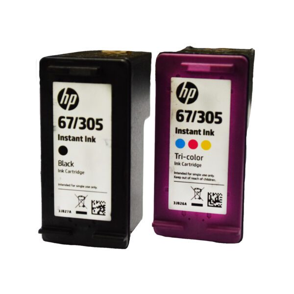 HP N°67/305 longue Instant Ink (noire ou couleurs)